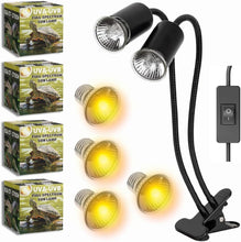 Carica l'immagine nel visualizzatore di Gallery, Kit 4 bombillas UVB 3.0 25W y 50W + Portalámparas